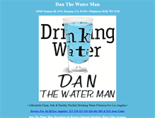 Tablet Screenshot of danthewaterman.com